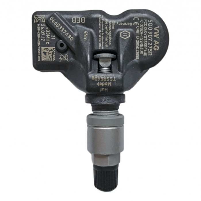 NEW OE VALVE TIRE PRESSURE SENSOR VW TOUAREG TIGUAN SKODA RAPID SUPERB AUDI Q1 Q3 Q4 Q7 5Q0907275B