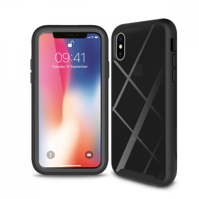 Techsuit - Defense360 Pro + Screen Protector - iPhone X / XS - Black foto
