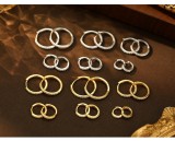 Cumpara ieftin Cercei Toarta din Argint 925 Placati cu Aur , zSparkle Hoop Gold,