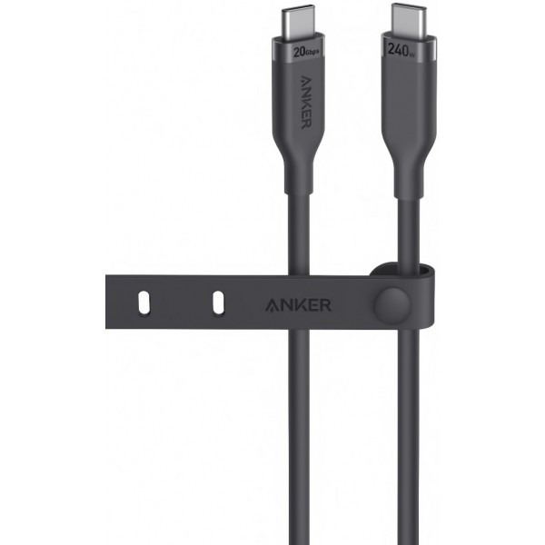Cablu Date si Incarcare USB-C - USB-C Anker, 240W, 0.9m, Negru A80N1H11