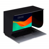 Protectie solara pentru laptop 15 inch, Kwmobile, Negru, ABS, 57192.2.01