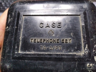 US MILITARY TELEPHONE SET TA-1 PT FIELD PHONES AND CASE foto
