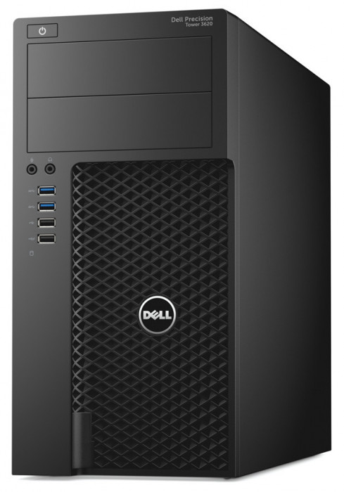 Workstation Second Hand Dell Precision 3620 Tower, Intel Xeon E3-1270 V5 3.60 - 3.90GHz, 16GB DDR4, 256GB NVME + 1TB HDD SATA, Placa video Nvidia M200