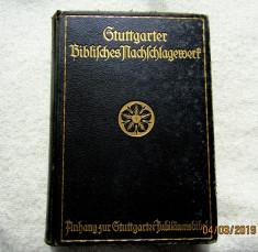 Biblie Veche Martin Luther-Stuttgart 1932.Lucrare de referinta biblica germana. foto