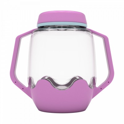 Borcan pentru joaca senzoriala, mov foto