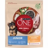 Purina One Junior, hrana uscata pentru caini, pui si orez, 800 g