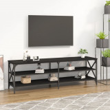 Comodă TV, negru, 160x40x50 cm, lemn prelucrat, vidaXL