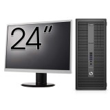 Pachet Calculator Second Hand HP 800 G2 Tower, Intel Core i5-6500 3.20GHz, 16GB DDR4, 512GB SSD + Monitor 24 Inch NewTechnology Media