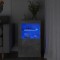 vidaXL Dulap lateral cu lumini LED, gri beton, lemn prelucrat 836636