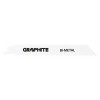 Panza, lama, fierastrau tip sabie, pentru lemn, metal, BIM, 14 TPI, set 2 buc, 300 mm, Graphite