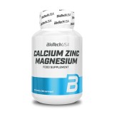 Calciu Zinc Magneziu, 100 tablete, BioTechUSA