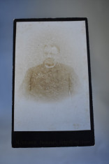 CDV - Fotografie pe carton M. Amann Dingolfing / Barbat - sec. XIX foto