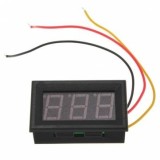 Voltmetru LED 100Vdc 40x20x15mm rosu