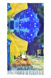 Fular tip esarfa pictata 2, Dacali, casmir ,03 albastru, Multicolor, Marime universala