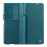 Cumpara ieftin Husa Nillkin Qin Leather compatibila cu Samsung Galaxy Z Fold 4 5G Green
