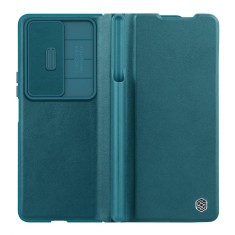 Husa Nillkin Qin Leather compatibila cu Samsung Galaxy Z Fold 4 5G Green