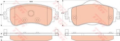 Set placute frana,frana disc CITROEN C4 II (B7) (2009 - 2016) TRW GDB1917 foto