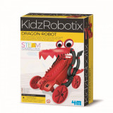 Cumpara ieftin Kit constructie robot, Dragon Robot Kidz Robotix, 4M