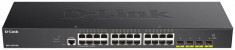 Switch D-Link DGS-1250-28X , 24 porturi Gigabit, 4 porturi SFP+, Capacity 128Gbps, CPU Speed: 800 Mhz, DDR3 2Gb, Flash Memory 64MB, Buffer 12MBits Aut foto