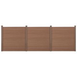 [neu.holz] Gard AAWP-9902, 183 x 531 cm, lemn/plastic, maro HausGarden Leisure