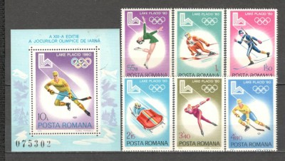 Romania.1979 Olimpiada de iarna LAKE PLACID ZR.638 foto
