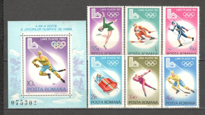 Romania.1979 Olimpiada de iarna LAKE PLACID ZR.638
