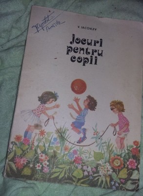 Carte veche copii,Jocuri pentru copii,V.Iacovlev,1981,int.nefolosita, foto