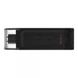 Memorie externa Kingston DataTraveler 70 64GB USB 3.2 Type-C Black