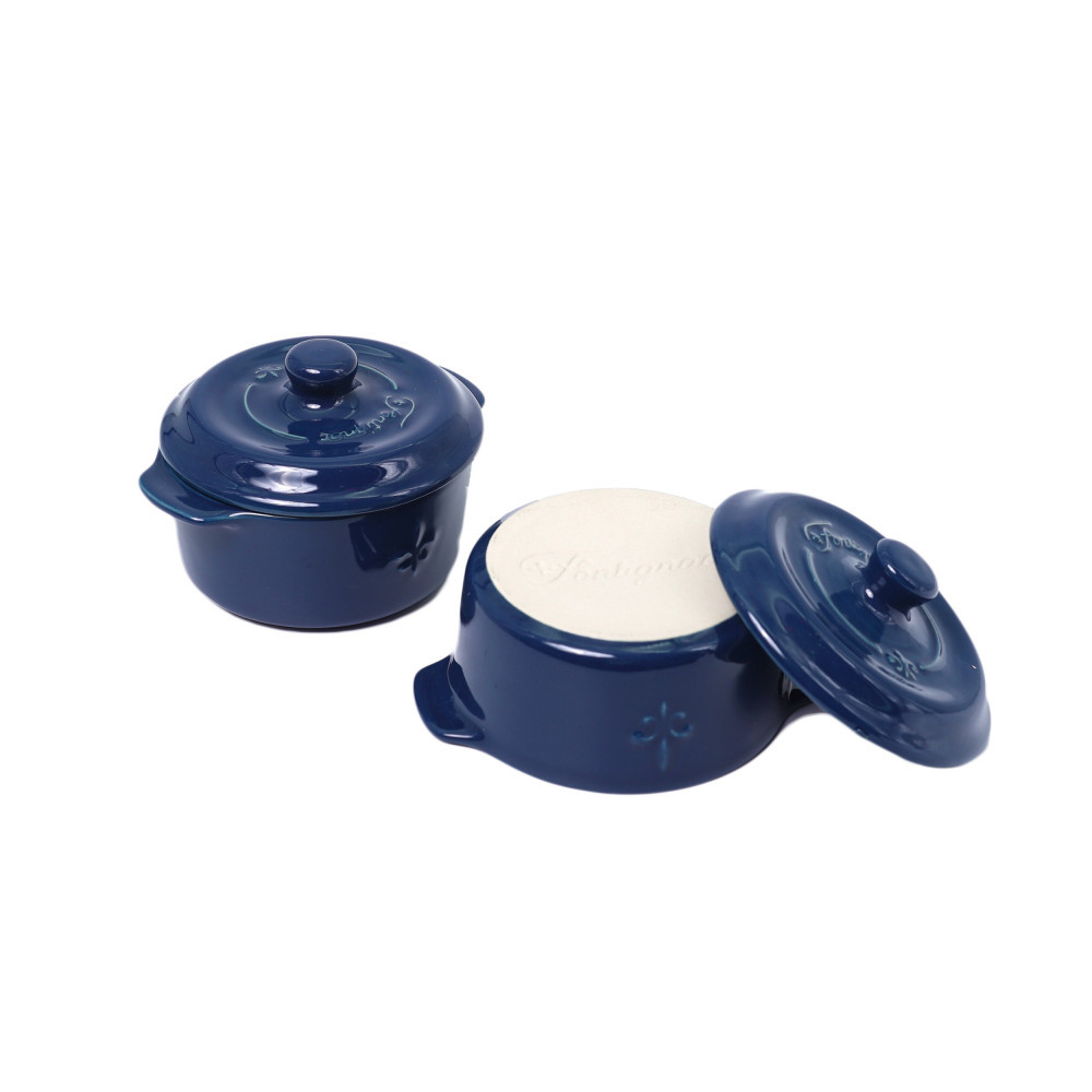 Set 2 mini caserole ceramice pentru cuptor Fontignac, 500 ml, 10 cm |  Okazii.ro