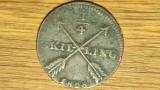 Suedia - moneda de colectie foarte veche - 1/4 skilling 1828 - Charles XIV Johan - stare buna !