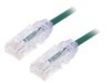 Patch cord PANDUIT TX6-28&trade;, U/UTP 6 litat Cu LSZH verde 1m 28AWG