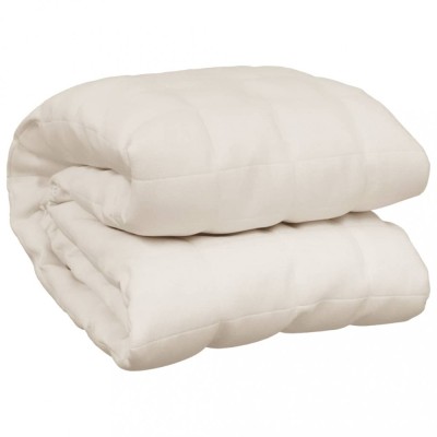 Patura grea, crem deschis, 220x240 cm, 11 kg, material textil foto