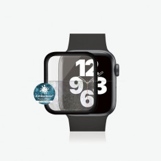 PanzerGlass - Geam Securizat Full Silicone pentru Apple Watch Series 4, 5, 6, SE 40mm, black