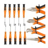 Set surubelnite si clesti pentru atelier, diferite modele, 14 piese, Kraft