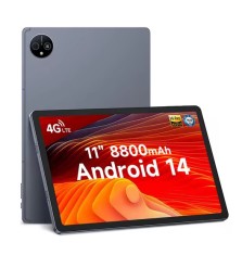 Tableta Ulefone Tab A11 Pro, Gray, 4G, 11, &sup3; FHD+ 90Hz, 16GB RAM (8GB + 8GB extensibili), 128GB ROM, Android 14, MediaTek Helio G99, 8800mAh, WiFi6, D