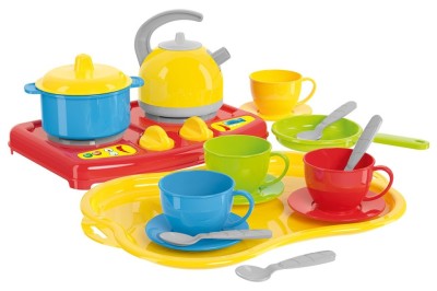 Set de vesela cu miniaragaz, TechnoK, 19 piese, in cutie foto