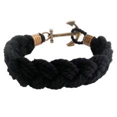 Bratara Barbati, Zamo&reg;, Nautica, KJP, Inchizatoare Ancora din Cupru, Snur Negru