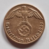 Germania Nazista 1 reichspfennig 1940 J/Hamburg bronz RaR