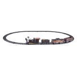 Jucărie Tren Electric, Western, 3 Vagoane și Locomotivă, Sunet și Lumini, Telecomandă, 16 Sine, Multicolor