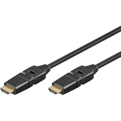 Cablu HDMI 360 5m v1.4 Ethernet 3D 4K UltraHD 2160p 30Hz Goobay foto