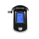 Tester de alcoolemie Loomax, 103 x 65 x 27 mm, afisaj LCD, 3 x AAA, 5 rezerve incluse