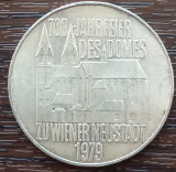 (A25) MONEDA DIN ARGINT AUSTRIA - 100 SCHILLING 1979, DOMUL WIENER NEUSTADT, Europa