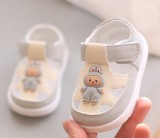 Sandalute gri cu ivoire pentru copii - Bebe (Marime Disponibila: 9-12 luni