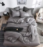 Cumpara ieftin Lenjerie Pat Raven Fx076, Bumbac, 4 Piese, Fara Elastic, Gri