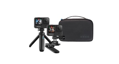 Kit Accesorii GoPro Travel, Include: 1x Shorty1x Prindere magnetica, 1x Geanta foto