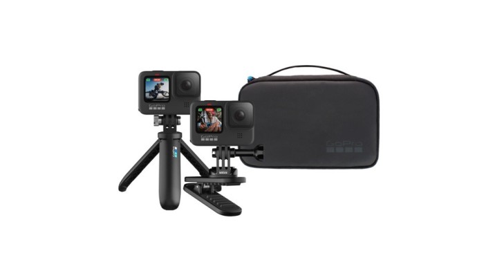 Kit Accesorii GoPro Travel, Include: 1x Shorty1x Prindere magnetica, 1x Geanta