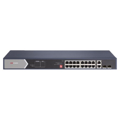 Switch 20 porturi Gigabit fara management, Hi PoE, 2 x RJ45, 2 x SFP 225W - HIKVISION DS-3E0520HP-E foto