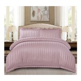 Cumpara ieftin Lenjerie de Pat Dublu Bumbac Damasc 4 Piese cu Elastic, Lila - CPL4