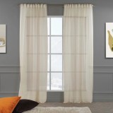 Set de 2 perdele Lilijan Home &amp; Curtain, poliester, bej, 140 x 245 cm