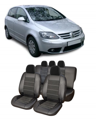 Huse scaune auto dedicate Alcantara VW Golf 5 Plus (2004-2009) Piele si catifea foto